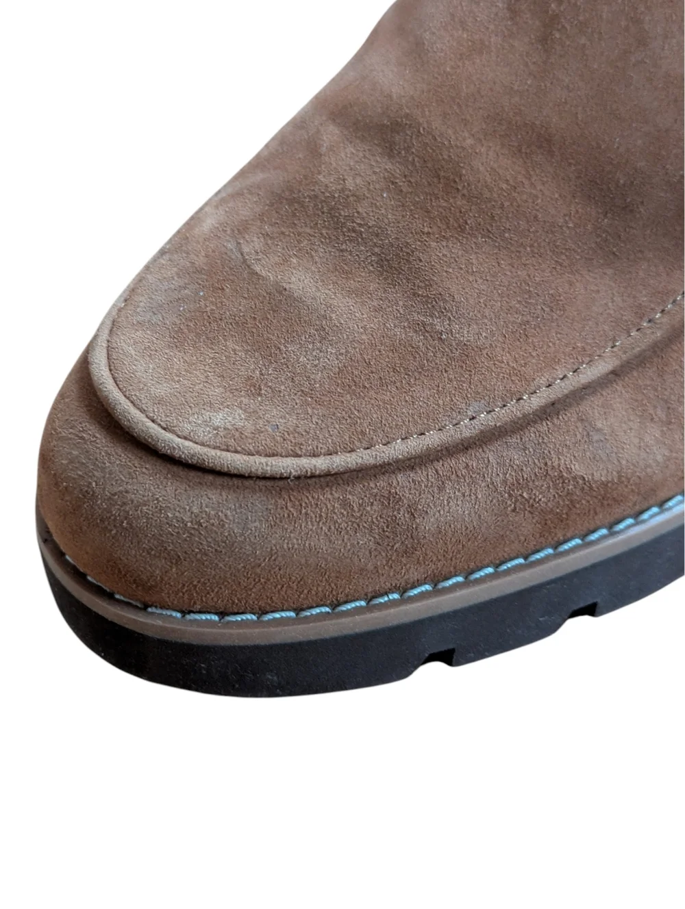 Vionic Ava Suede Wedge Loafer Brown Size 10 Wide - Picture 6 of 12